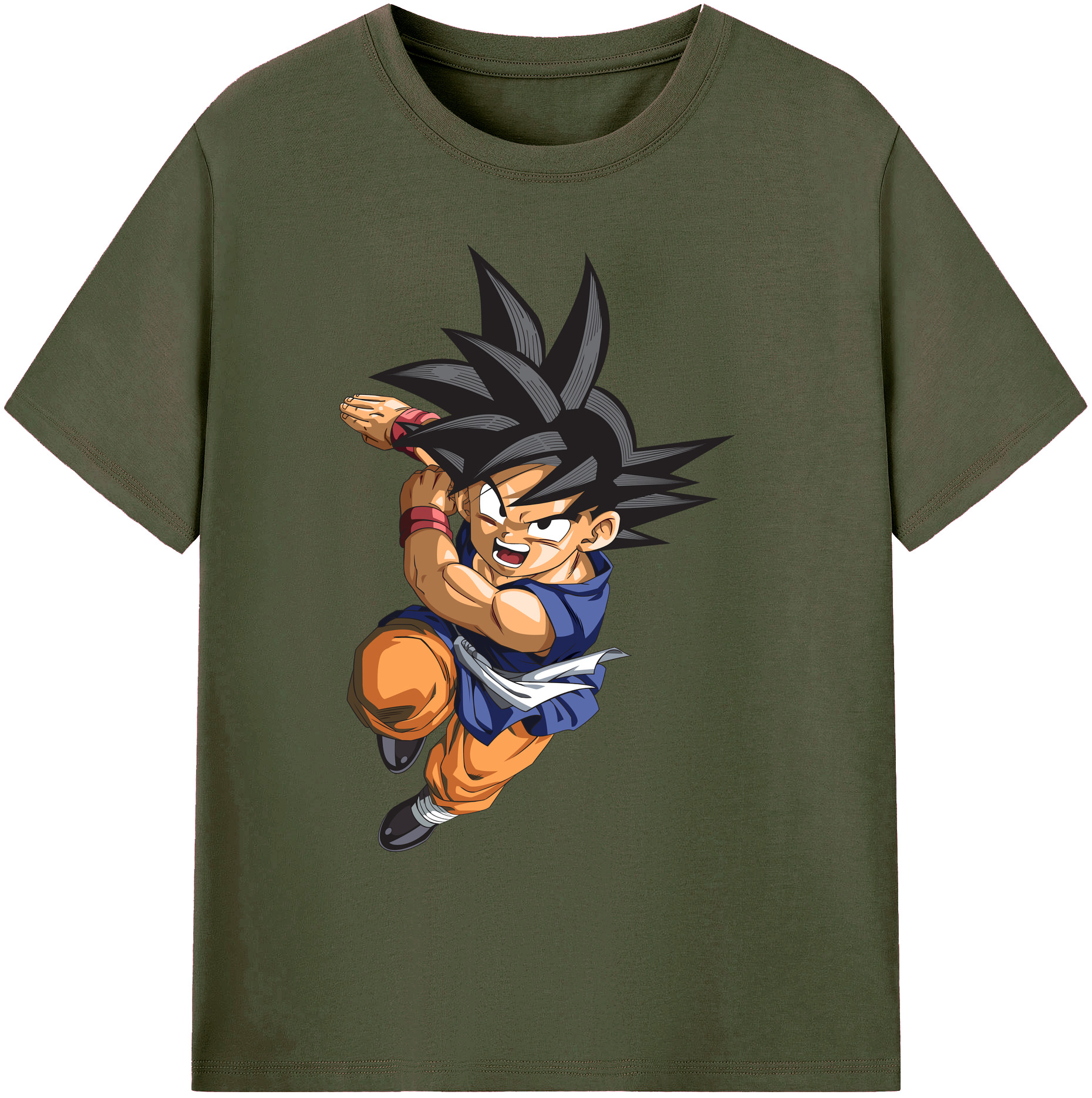 （画像用） ドラゴンボール 孫悟空（そん ごくう）Son Goku カカロット DRAGON BALL Kakarotto 綿100％ メンズ半袖Tシャツ｜肌触りやわらか＆通気性